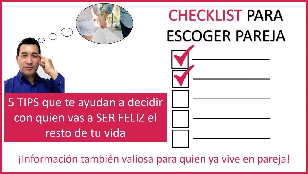 checklist para que escojas pareja