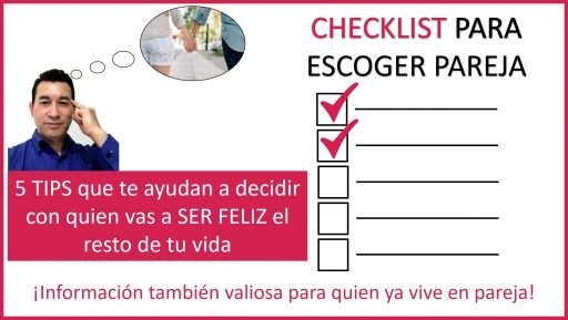 checklist para que escojas pareja